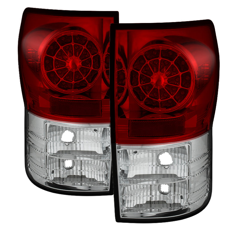 Spyder Toyota Tundra 07-13 LED Tail lights Red Clear ALT-YD-TTU07-LED-RC Tail Lights SPYDER