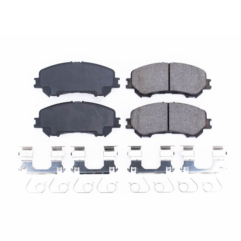 Power Stop 14-19 Nissan Rogue Front Z17 Evolution Ceramic Brake Pads w/Hardware Brake Pads - OE PowerStop
