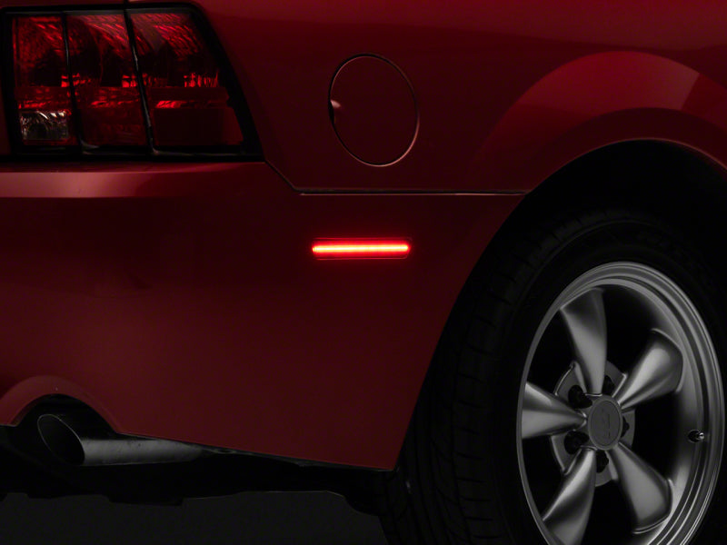 Raxiom 99-04 Ford Mustang Axial Series LED Rear Side Marker Lights- Smoked Sidemarkers & Indicators Raxiom