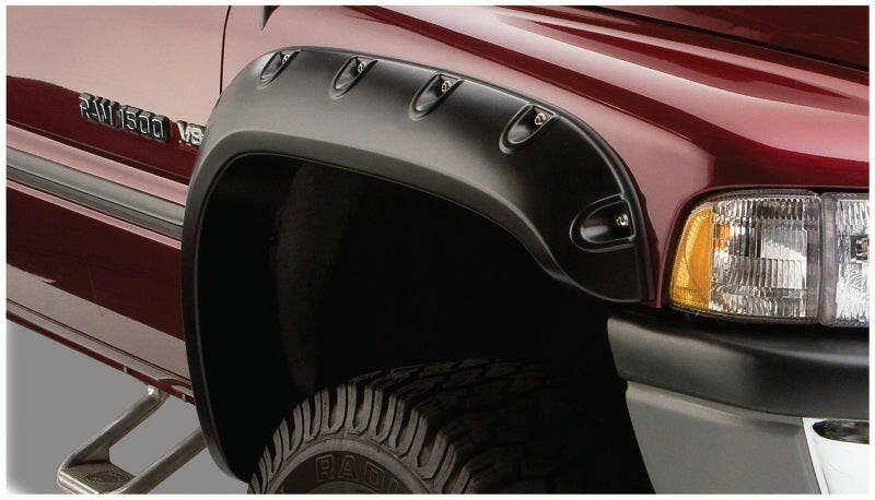 Bushwacker 94-01 Dodge Ram 1500 Pocket Style Flares 2pc - Black Fender Flares Bushwacker