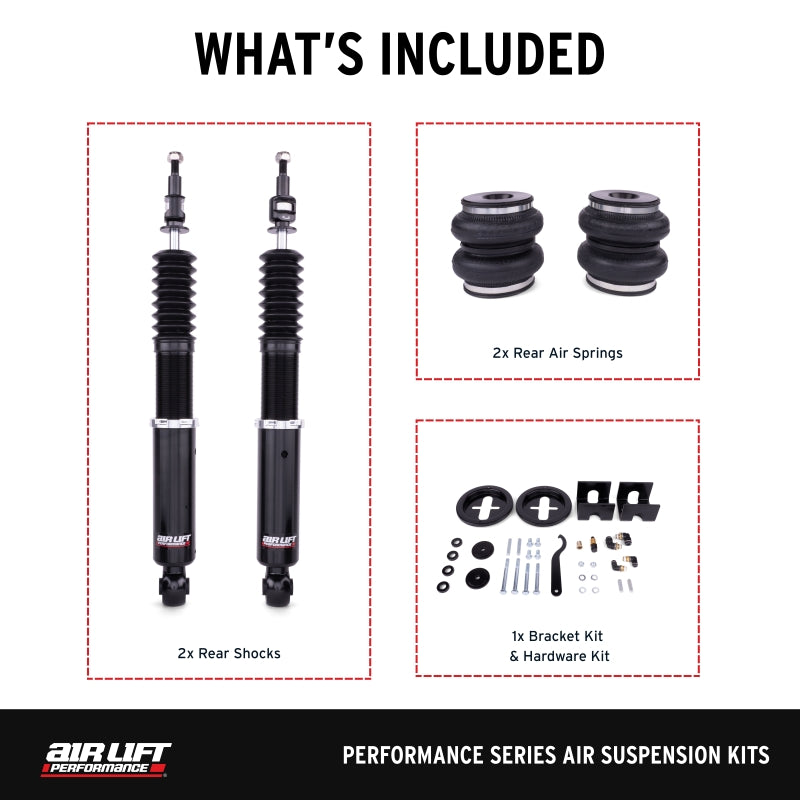 Air Lift 05-14 Audi A3 / 06-14 Volkswagen GTI Performance Rear Kit Air Suspension Kits Air Lift