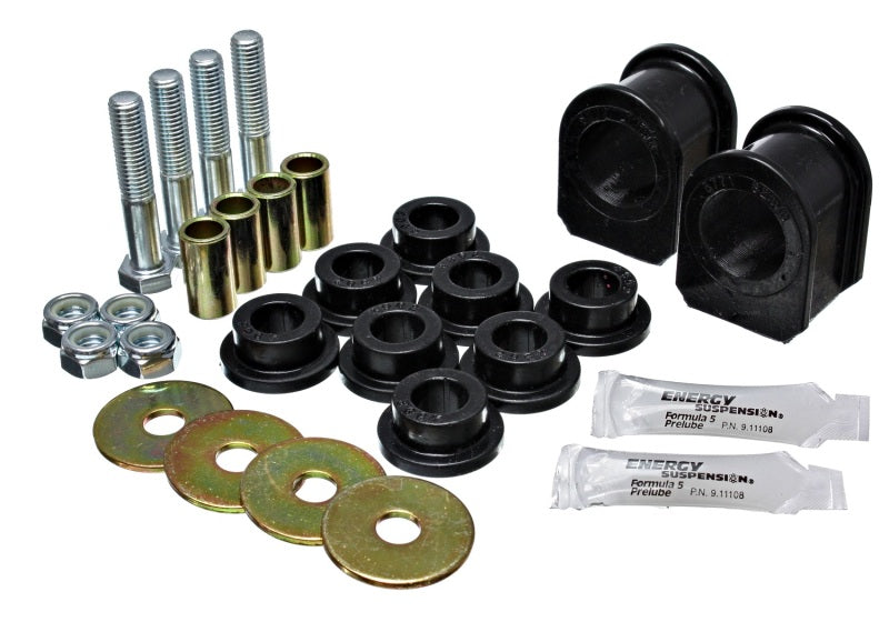 Energy Suspension 05-07 Ford Mustang Black Rear Sway Bar Frame Bushings (Must Reuse All Metal Parts) Bushing Kits Energy Suspension