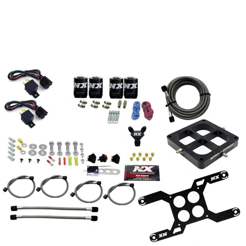 Nitrous Express Dominator Dual Stage Billit Crossbar Nitrous Kit (50-300 & 100-500HP) w/o Bottle Nitrous Systems Nitrous Express
