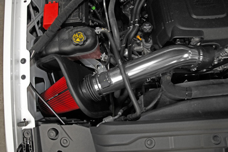 Spectre 16-17 GM 2500HD/3500HD V8-6.0L F/I Air Intake Kit - Polished w/Red Filter Cold Air Intakes Spectre