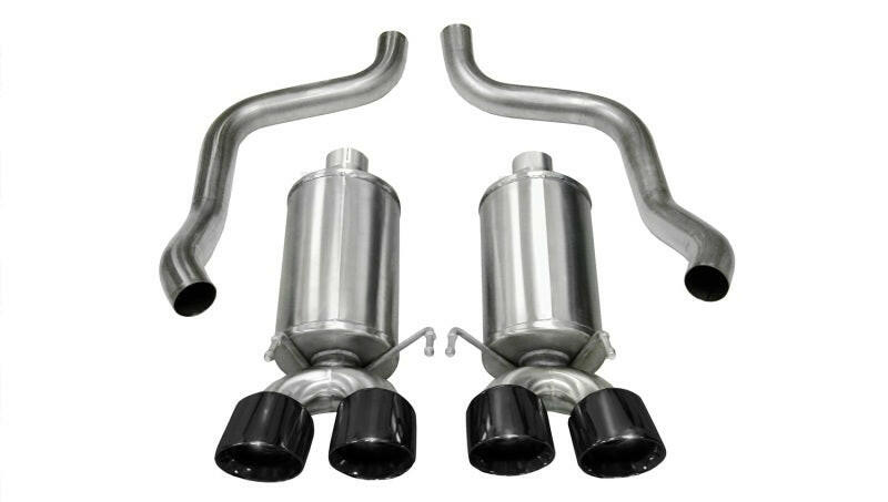 Corsa 2005-2007 Chevrolet Corvette C6 6.0L V8 Black Xtreme Axle-Back Exhaust Axle Back CORSA Performance
