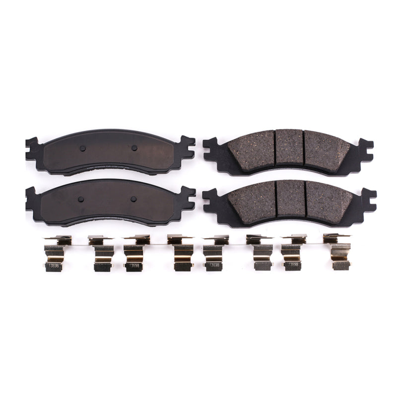 Power Stop 06-10 Ford Explorer Front Z17 Evolution Ceramic Brake Pads w/Hardware Brake Pads - OE PowerStop