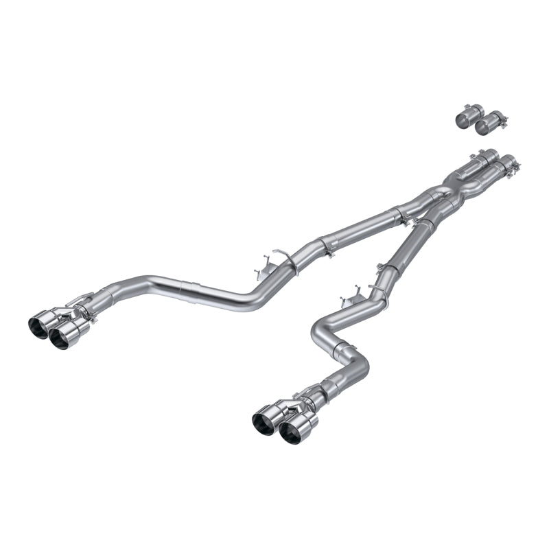 MBRP 15-Up Challenger 5.7L / 17-Up 6.2L/6.4L 3in Race Series Cat-Back w/ Quad Tips AS Exhaust Catback MBRP