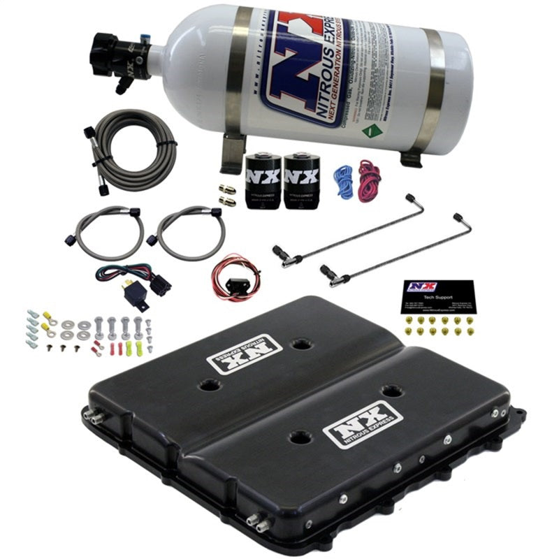 Nitrous Express Nitrous Kit w/Billet LT4 Supercharger Lid w/10lb Bottle Nitrous Systems Nitrous Express