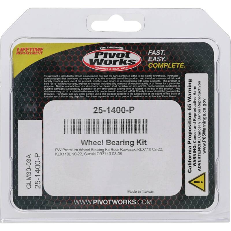 Pivot Works Premium Wheel Bearing Wheel Bearings Pivot Works