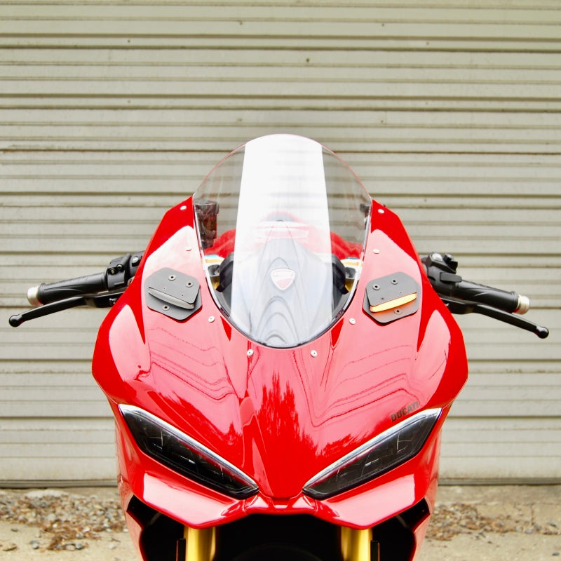 New Rage Cycles 25+ Ducati Panigale V2 Mirror Block Off Turn Signals Lights Corner New Rage Cycles