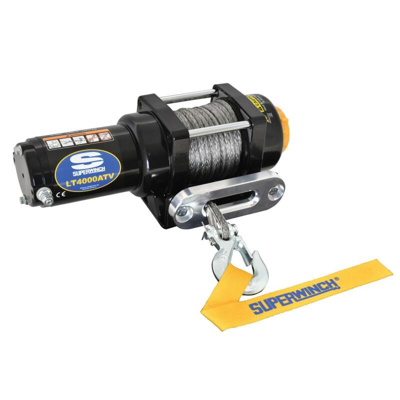 Superwinch 4000 LBS 12V DC 3/16in x 50ft Synthetic Rope LT4000 Winch Winches Superwinch