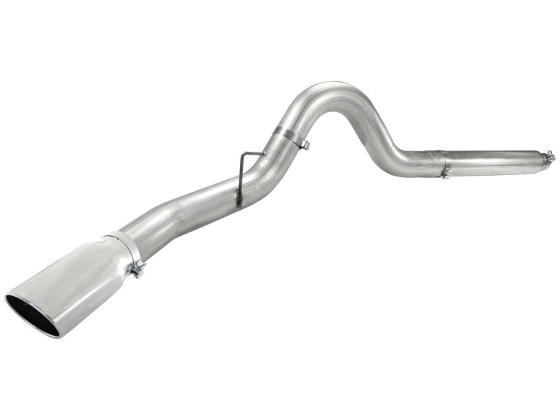 aFe Atlas 5in DPF-Back Aluminized Steel Exh Sys, Ford Diesel Trucks 08-10 V8-6.4L (td) Polished tip DPF Back aFe
