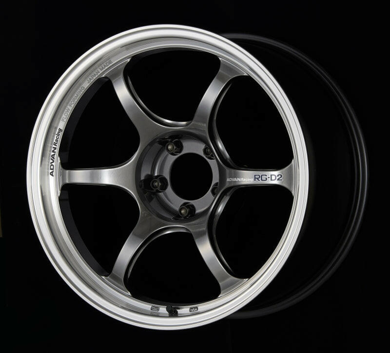 Advan RG-D2 18x9.5 +22 5x114.3 Machining and Racing Hyper Black Wheel Wheels - Cast Advan