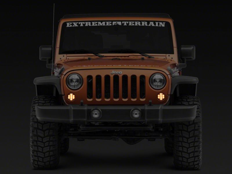 Raxiom 07-18 Jeep Wrangler JK Axial Series LED Front Turn Signals- Clear Lights Corner Raxiom
