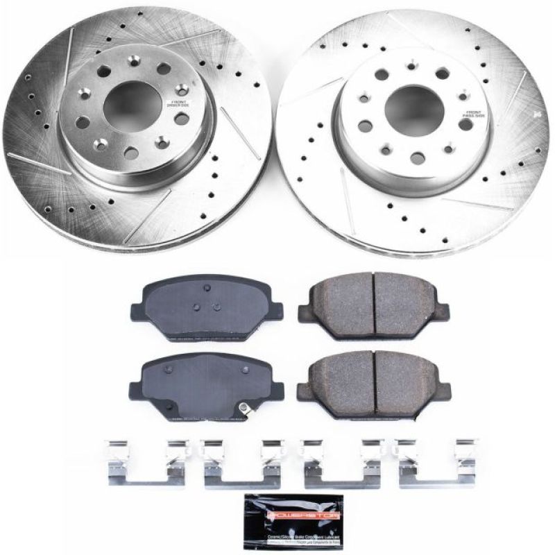 Power Stop 16-19 Chevrolet Camaro Front Z23 Evolution Sport Brake Kit Brake Kits - Performance D&S PowerStop