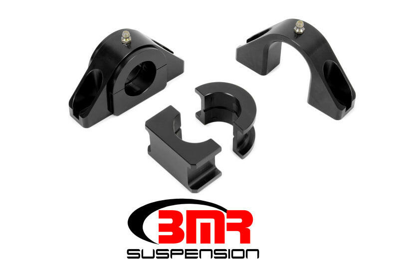 BMR Universal 1.375in Billet Aluminum Sway Bar Mount Mount (Delrin) - Black Sway Bar Brackets BMR Suspension