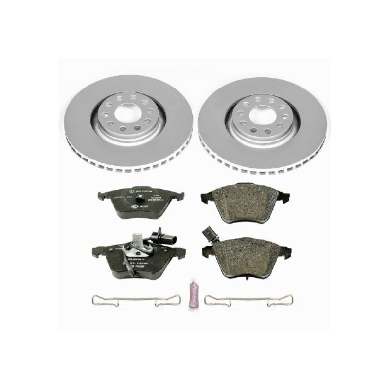 Power Stop 02-04 Audi A6 Quattro Front Euro-Stop Brake Kit Brake Kits - OE PowerStop