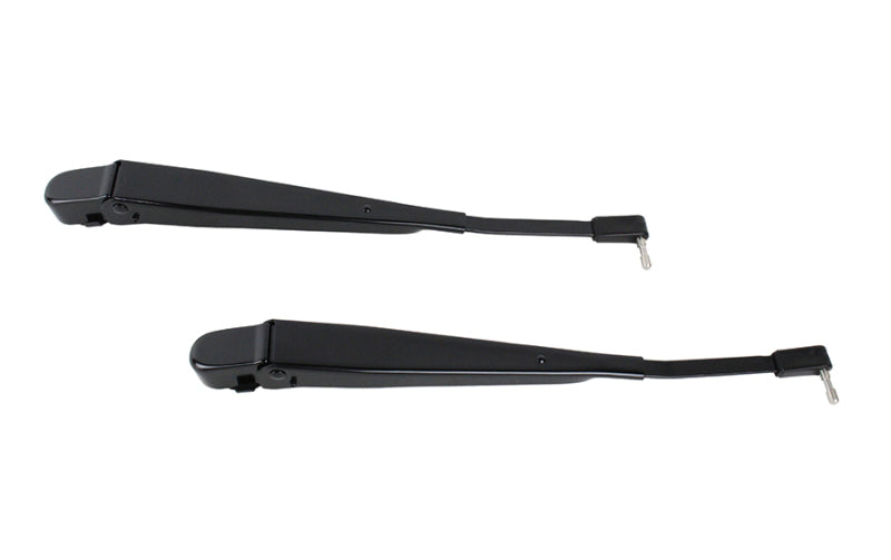 Kentrol 97-06 Jeep Wrangler YJ Windshield Wiper Arms Pair - Powdercoat Black Windows Kentrol