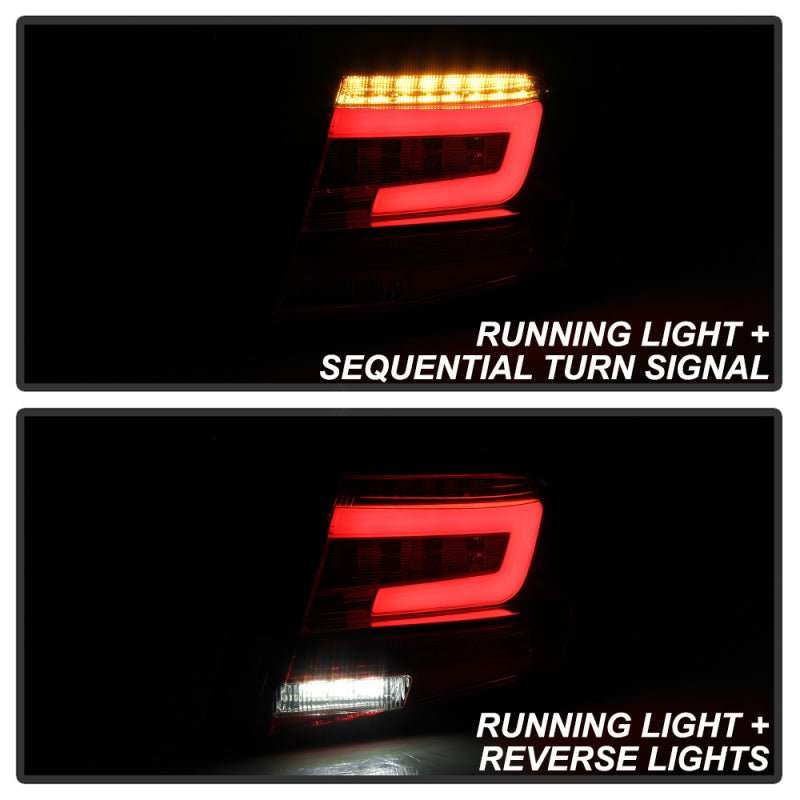 Spyder 08-11 Subaru Impreza WRX 4DR LED Tail Lights - Red Clear ALT-YD-SI084D-LED-RC Tail Lights SPYDER