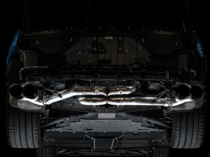 AWE Tuning 2020 Chevrolet Corvette (C8) Track Edition Exhaust - Quad Diamond Black Tips Catback AWE Tuning