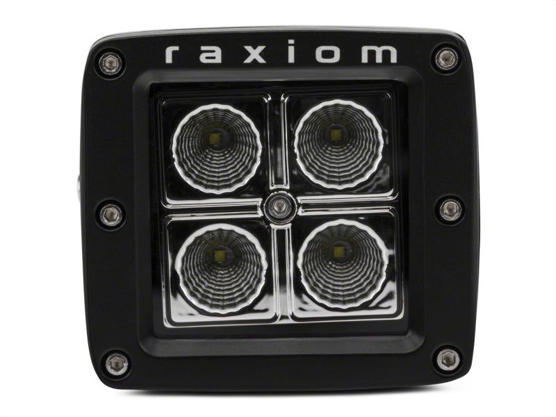 Raxiom 3-In Square 4-LED Off Road Light Flood Beam Universal (Some Adaptation May Be Required) Light Bars & Cubes Raxiom
