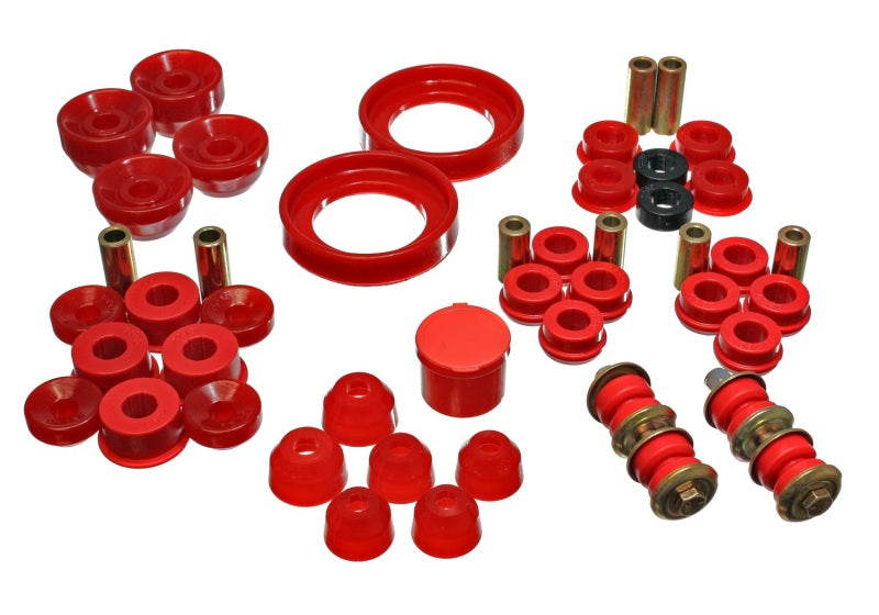 Energy Suspension 90-93 Honda Accord/Odyssey Red Hyper-Flex Master Bushing Set Bushing Kits Energy Suspension
