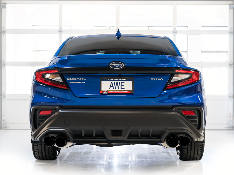 AWE Tuning 22-25 Subaru VB WRX Touring Edition Axle-Back Exhaust - Diamond Black Tips Axle Back AWE Tuning