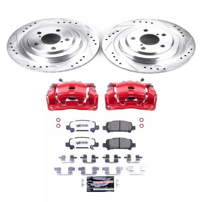 Power Stop 05-09 Subaru Legacy Rear Z26 Street Warrior Brake Kit w/Calipers Brake Kits - Performance D&S PowerStop