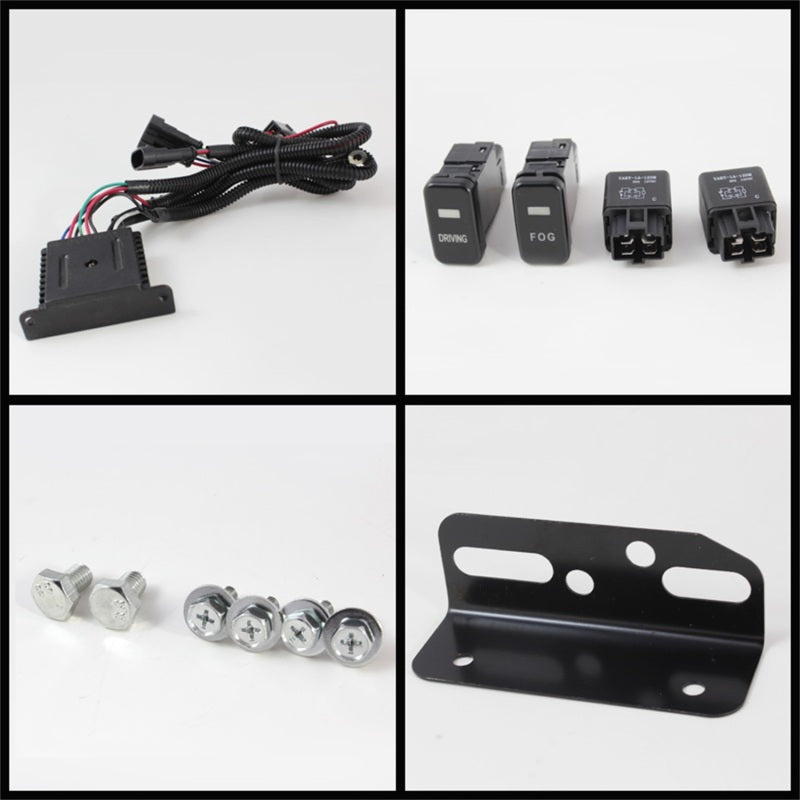 Spyder Toyota FJ Cruiser 07-14 Fog Lights With LED Daytime Running Lights w/swch Blk FL-DRL-TFJ07-BK Fog Lights SPYDER