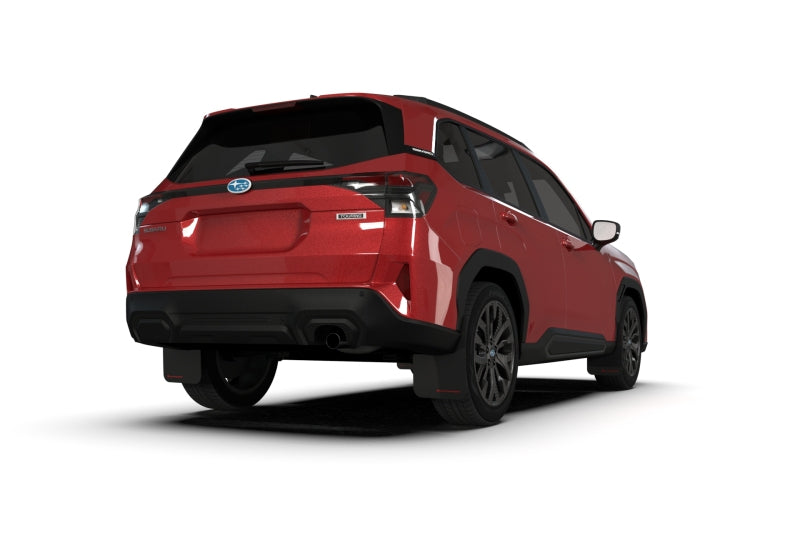 Rally Armor 2025 Subaru Forester Black UR Mud Flap w/Grey Logo Mud Flaps Rally Armor