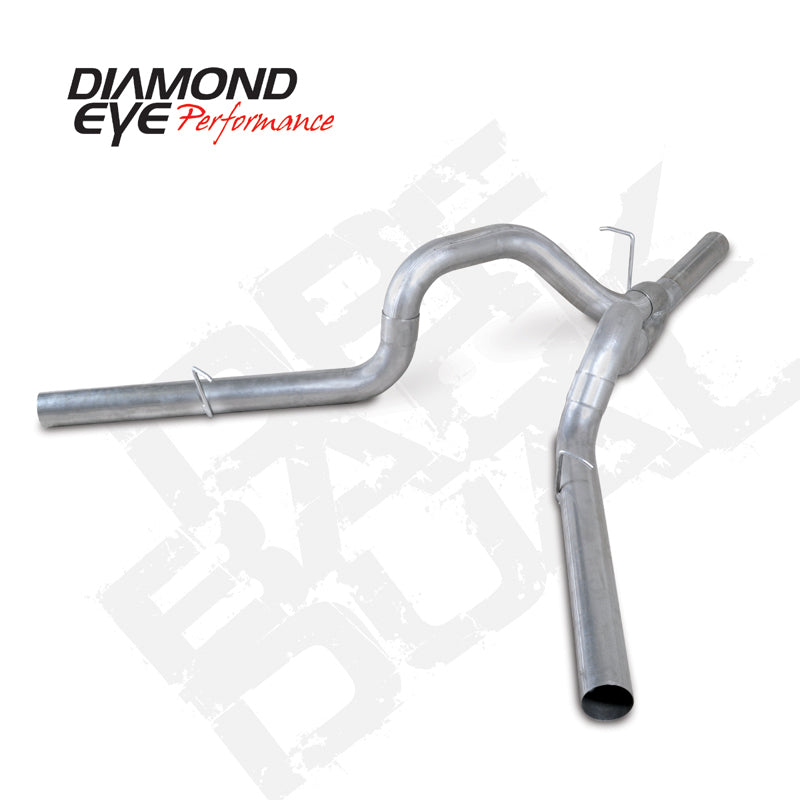 Diamond Eye KIT 4in DPF-BACK DUAL SS: CHEVY 2011-2015 2500/3500 DPF Back Diamond Eye Performance