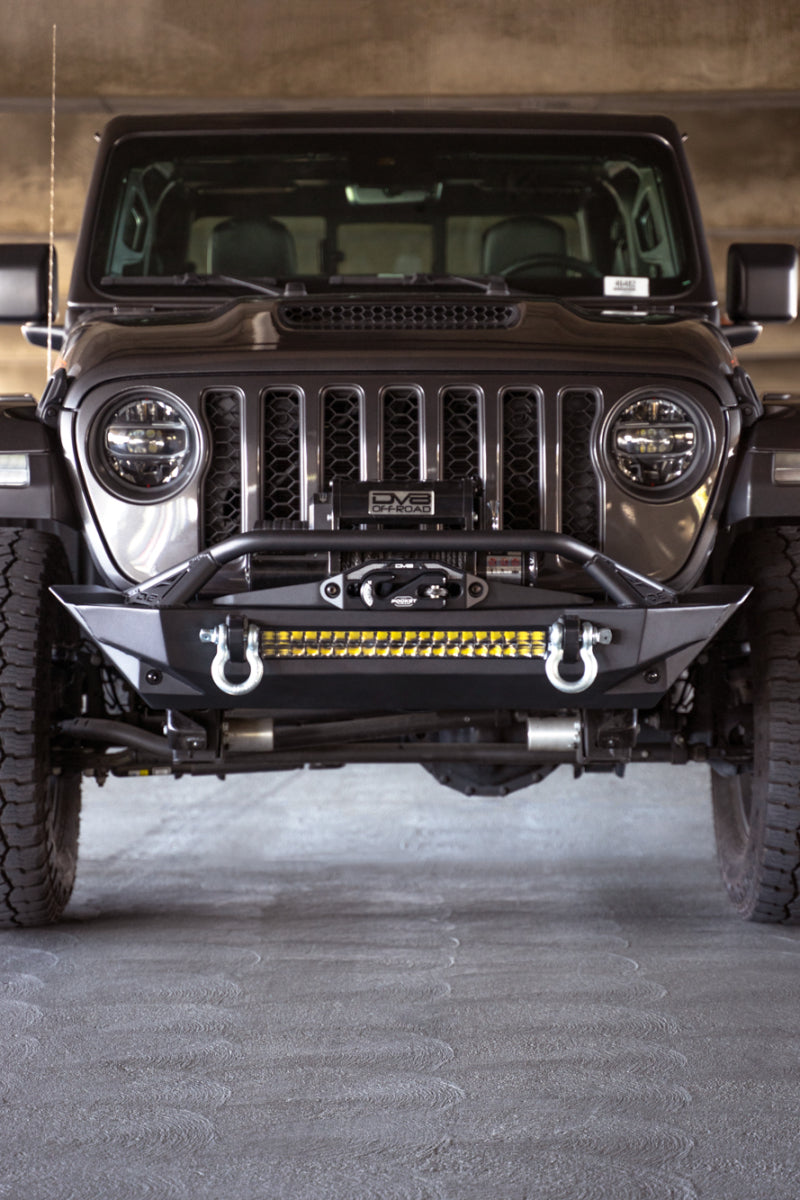 DV8 Offroad 07-23 Jeep Wrangler JK/JL & Gladiator JT FS-1 Series Stubby Front Bumper Bumpers - Steel DV8 Offroad