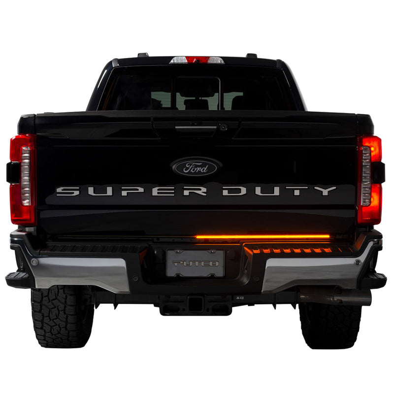 Putco 23-24 Ford SuperDuty F-250 60In Direct Fit Blade Kit Tailgate Bars w/ LED Taillamps Light Tailgate Bar Putco