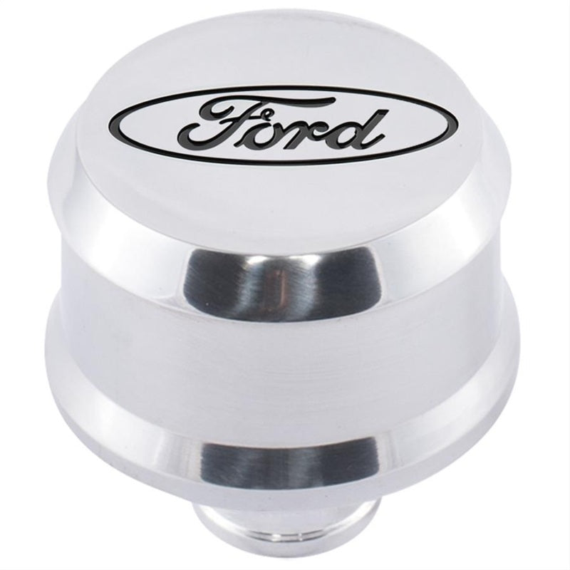 Ford Racing Slant Edge Breather - Polished Engine Breather Filters Ford Racing
