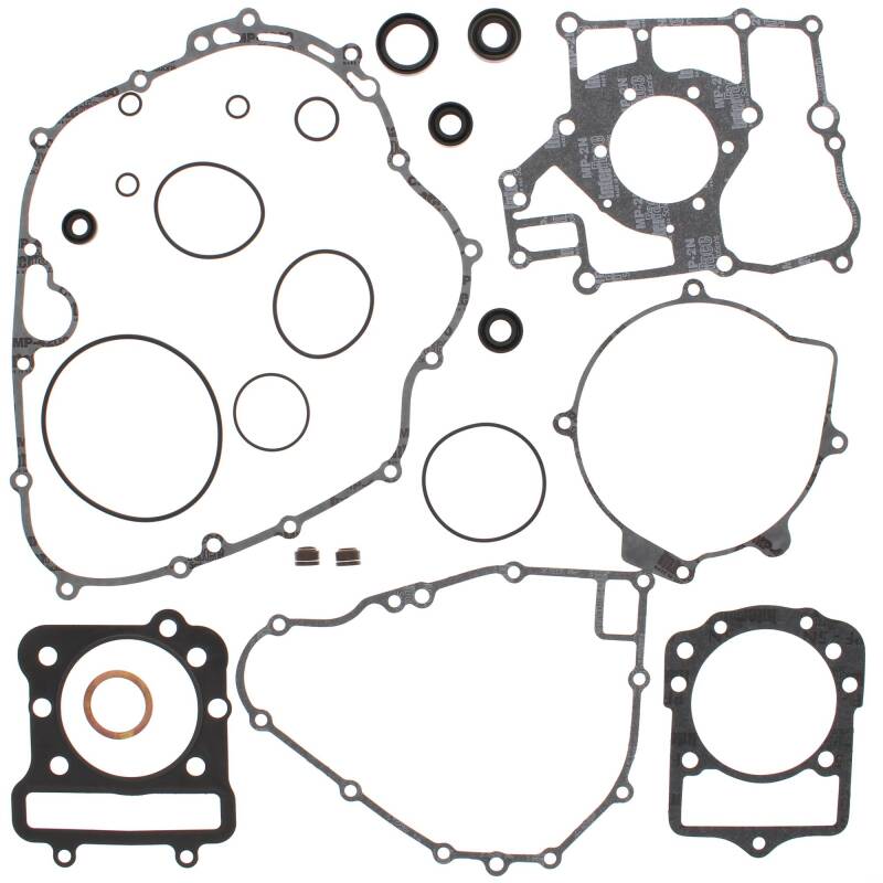 Vertex Gaskets 86-87 Kawasaki KLF300A Bayou Complete Gasket Kit w/ Oil Seals Engine Hardware Vertex Pistons