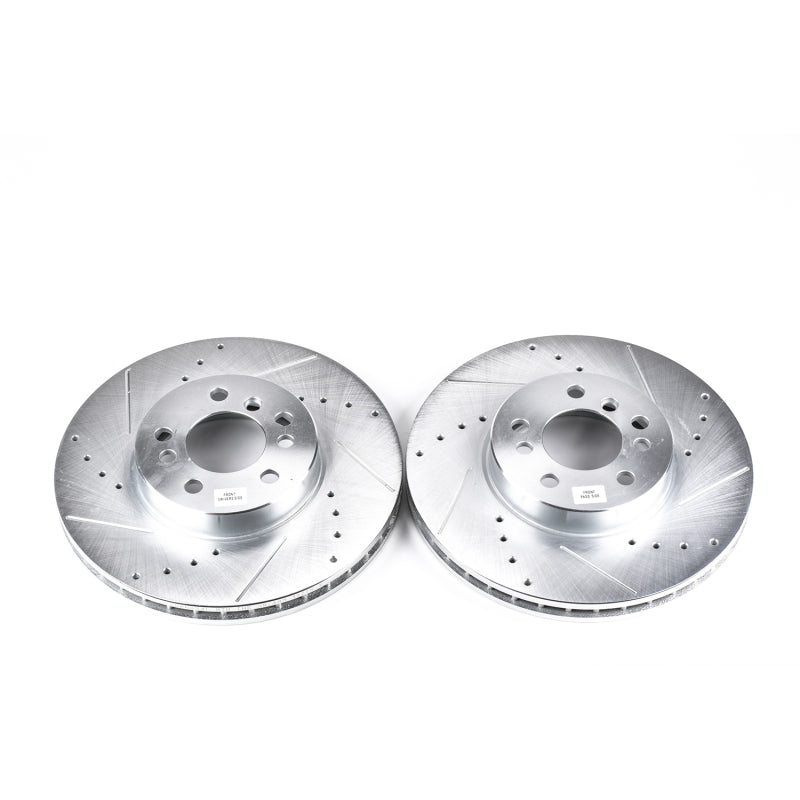 Power Stop 00-06 BMW X5 Front Evolution Drilled & Slotted Rotors - Pair Brake Rotors - Slot & Drilled PowerStop