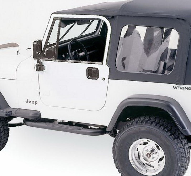 Rampage 86-95 Jeep Wrangler CJ7/YJ Complete Top - Black Diamond Soft Tops Rampage