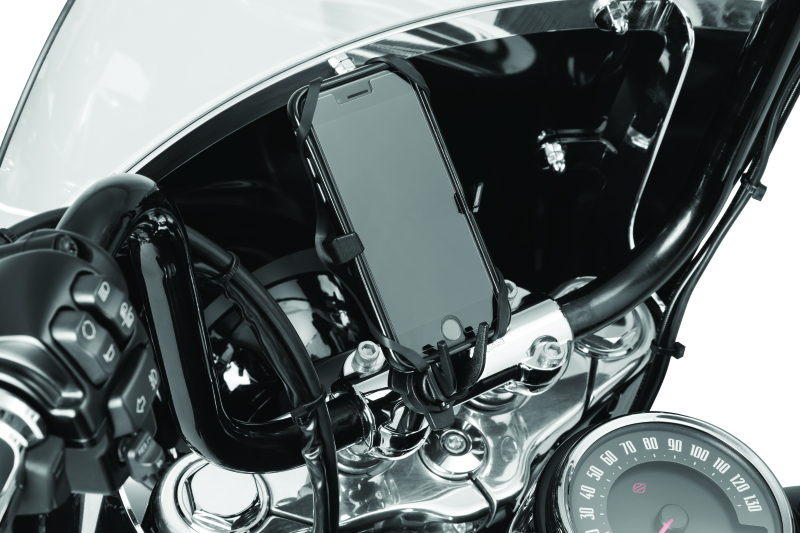 Kuryakyn Free-Flex Device Holder Handlebar Clamp Mount Black Phone Holders Kuryakyn