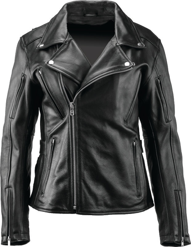 Kuryakyn Leather By River Road Ironclad Classic Leather Jacket Black Womens - Small Jackets - Leather Kuryakyn
