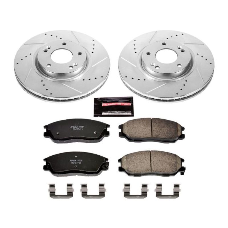 Power Stop 03-05 Hyundai XG350 Front Z23 Evolution Sport Brake Kit Brake Kits - Performance D&S PowerStop