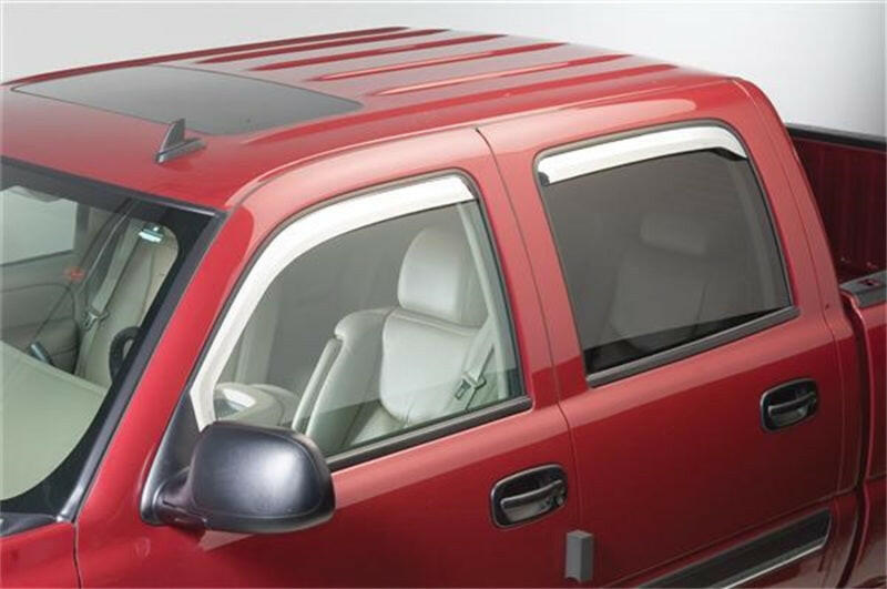 Putco 10-20 RAM 2500/3500 - Set of 2 (Fronts Only) - Excl Reg Cab Element Chrome Window Visors Wind Deflectors Putco