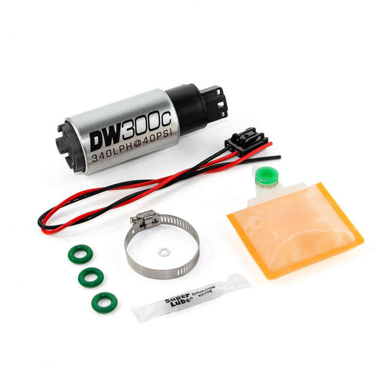 DeatschWerks 340lph DW300C Compact Fuel Pump w/ Ford Focus MK2 RS Set Up Kit (w/o Mounting Clips) Fuel Pumps DeatschWerks