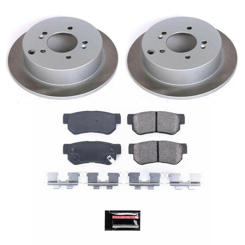 Power Stop 05-10 Kia Sportage Rear Semi-Coated Rotor Kit Brake Kits - Performance Blank PowerStop