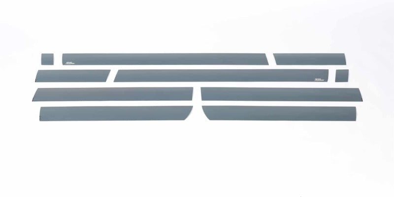 Putco 15-19 Chevy Silverado HD - Double Cab - 8ft Long Box 10pcs Black Platinum Rocker Panels Body Armor & Rock Rails Putco