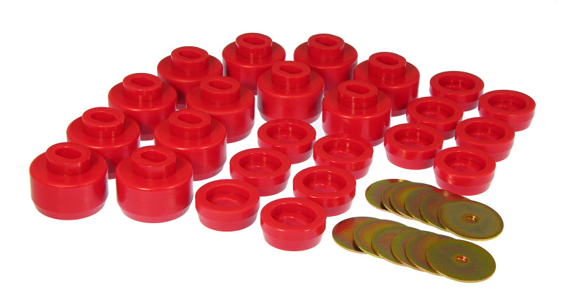 Prothane 99-07 Chevy Tahoe / Yukon Body Mount - Red Bushing Kits Prothane