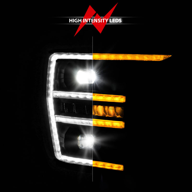 ANZO 21-23 Ford F150 LED Projector Headlight w/Switchback+Sequential - Black (Passenger Side Only) Headlights ANZO