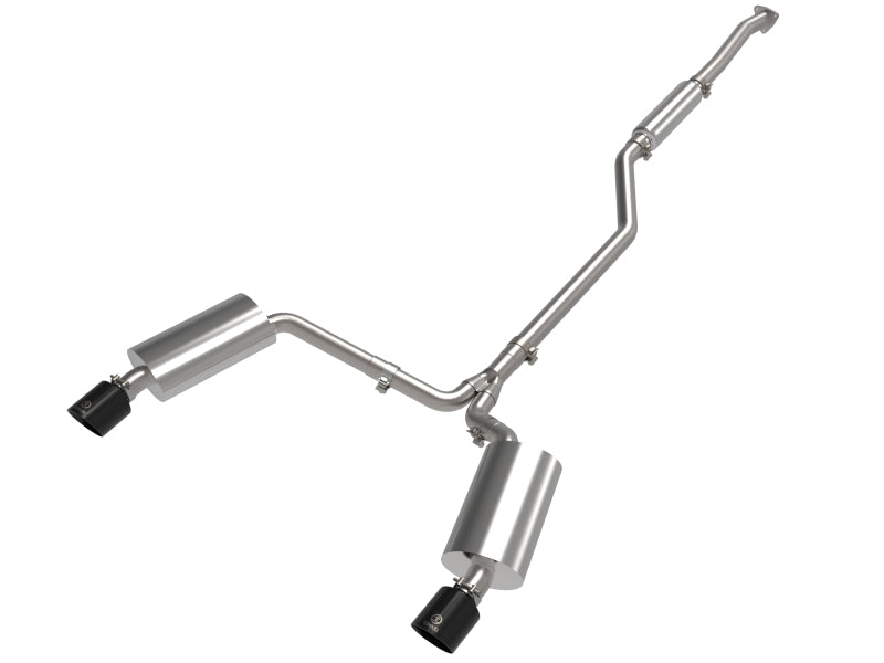 aFe 09-14 Acura TSX L4 2.4L Takeda 2-1/2in To 2-1/4in 304 SS Cat-Back Exhaust System w/ Black Tip Catback aFe