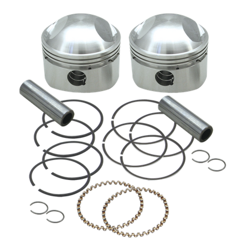 S&S Cycle 36-84 BT 3-7/16in x Up To 4-3/4in Stroke HC Piston Set - .040in Piston Sets - Powersports S&S Cycle