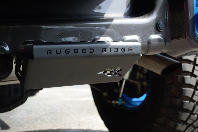 Rugged Ridge 07-23 Jeep Wrangler JK/JKU/JL/JLU & 20-23 Gladiator Hitch Skid Plate 2in. Rec - Tex Blk Skid Plates Rugged Ridge