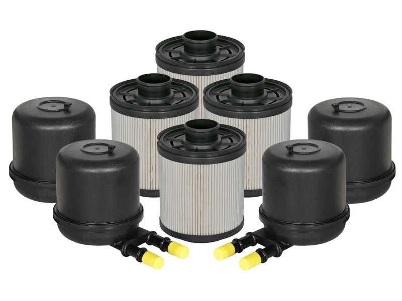 aFe Pro GUARD D2 Fuel Filter 11-17 Ford Diesel Trucks V8 6.7L (td) (4 Pack) Fuel Filters aFe